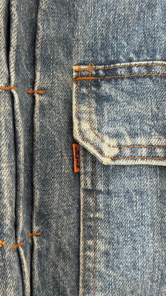 Chaqueta de Camionero Levi’s Orange Tab Tipo II 2 Denim RARA Hecha en Japón Mediana Foto 3 de 4