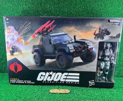 #ad GI Joe Classified Series COBRA NIGHT ATTACK 4 WD STINGER amp; DRIVER NEW $69.95