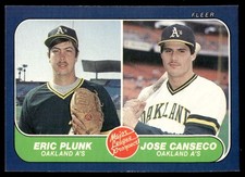 1986 Fleer Jose Canseco Rookie #649 NM-MT