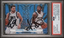 2022 Donruss Optic Luka Doncic Kyrie Irving Optical Illusions Dual PSA 10 Auto 