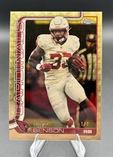 Marketplace image: 2025 Topps Chrome Trey Benson Superfractor 1/1 #7 Arizona Cardinals