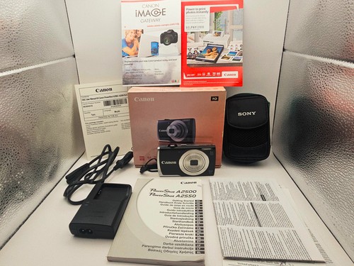 Canon PowerShot A2500 Digital Camera 16MP 5X Optical Zoom HD Black BOXED 8gb - Picture 2 of 19