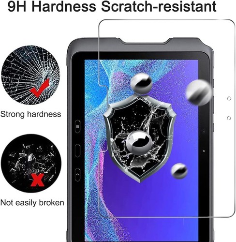 2 Pcs Samsung Galaxy Tab Active4 Pro T630 T636 Screen Protector Tempered Glass - Picture 4 of 11