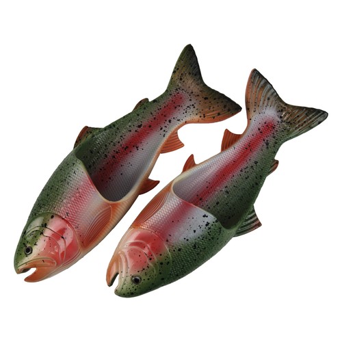 River's Edge Products Forellen Fisch Sandalen rutschfest konturiertes Fußbett klein