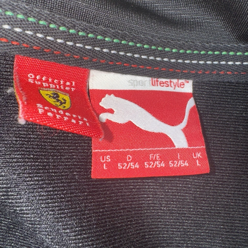 Puma Scuderia Ferrari Jacket Women's  Lg Full Zip Horse Logo Track Jacket Black - Image 2 of 4