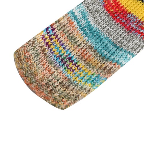 Womens Rainbow Fairisle Knitted Cardigan Open Front Tops Sweater Coat Size 6-16 - Picture 10 of 14