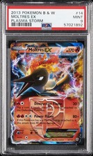 2013 POKEMON B&W PLASMA STORM #14 MOLTRES EX PSA 9