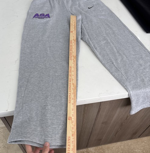Men's Nike Standard Fit Open Hem Fleece Lined Sweatpants ASA Tennis Emblem NEW - Picture 5 of 9