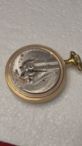 Waltham 16s 17j Antique / Vintage Pocket Watch Gold filled Runs 20 - Video 1 of 1