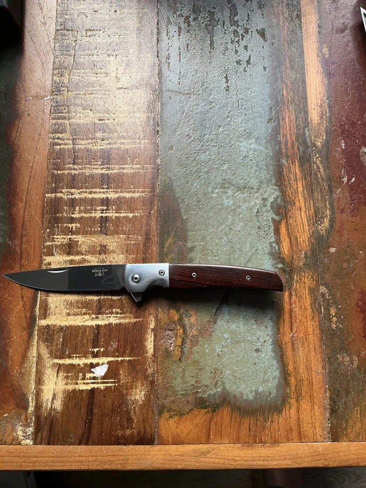 Bear And Son Rancher D2 Cocobola Cb21 Nuevo En Caja Hoja de 3,25 Pulgadas ¡Nuevo! Foto 2 de 4