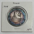 1974 Krewe of JUNO CINEMA SCENES .999 FINE SILVER Mardi Gras Doubloon Toned