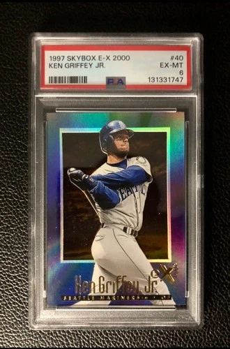 Ken Griffey Jr. 1997 Sky Box #40 Basketball Card, Graded PSA 6