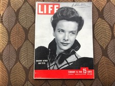 LIFE MAGAZINE.  February 16, 1948.  Broadway Actress Joan Tetzel.  Vintage.
