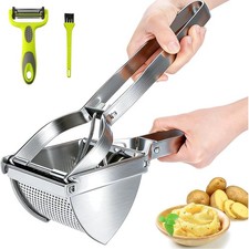 Stainless Steel Potato Ricer, Spaetzle Press Set, Professional Spaetzle Chef ...