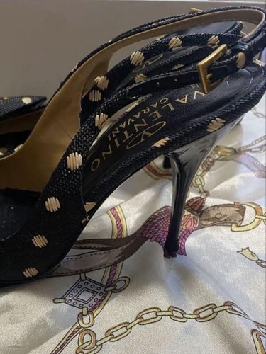 Valentino Garavani Bombas Tacón Cinta Punto Azul Marino EU35.5/US5.5 103983c - Imagen 7 de 24