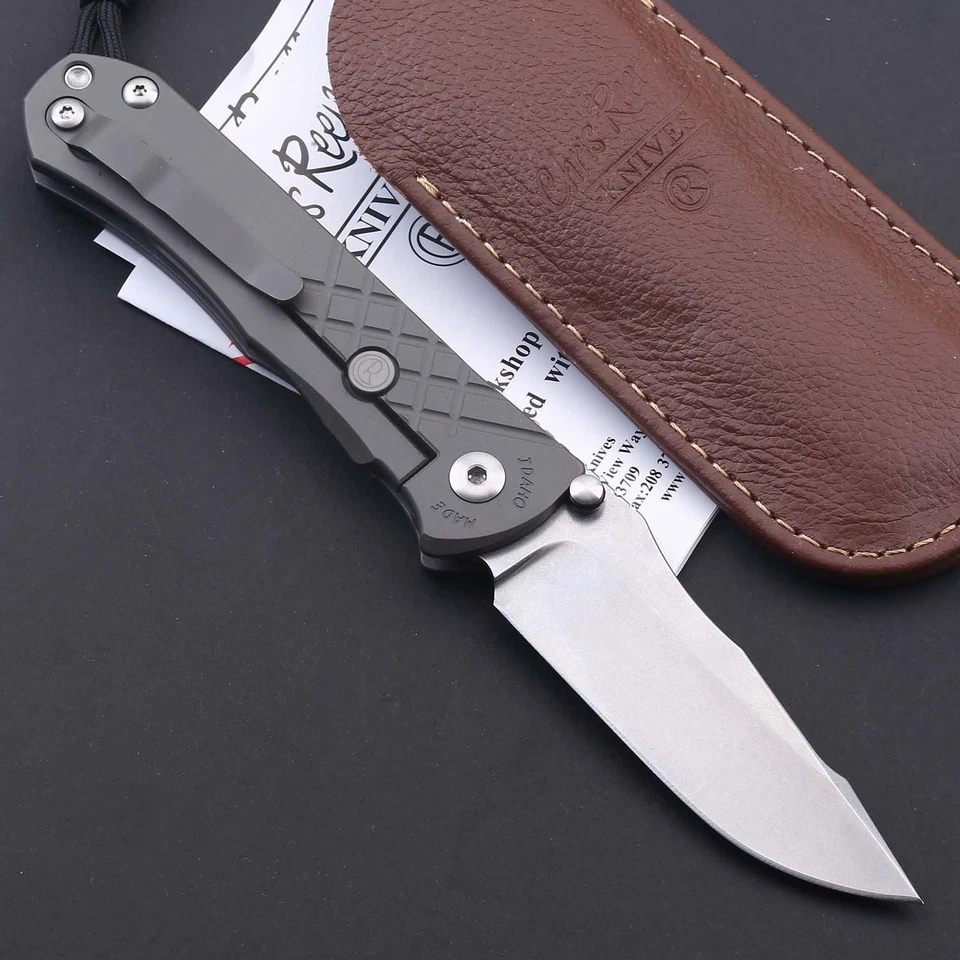 钛柄口袋折叠刀 S35vn 刀片快速打开陶瓷轴承 — 第 3/4 张图片