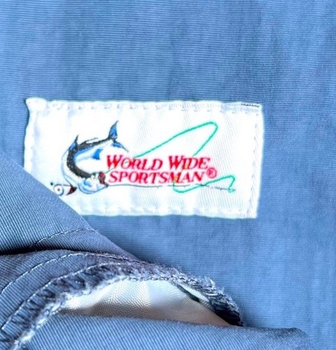 World Wild Sportsman Size 36-38 Men’s Blue Fishing Boating Shorts - Picture 3 of 5