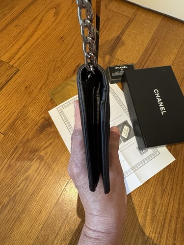 chanel boy long wallet Black Silver Hardware - Picture 7 of 11