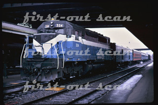 F Original Slide Great Northern GN 324 SDP40 Passenger Scene Portland OR 1969
