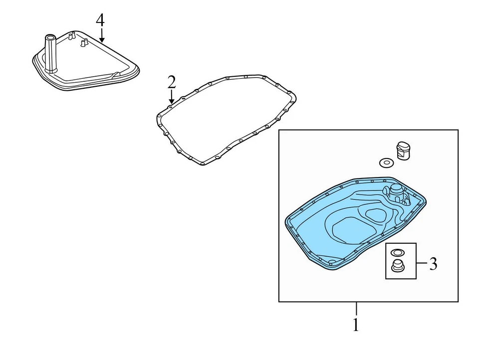 2008-2012 AUDI S5 - Transmission OIL PAN / SUMP 0B6321359 - Image 3 of 4