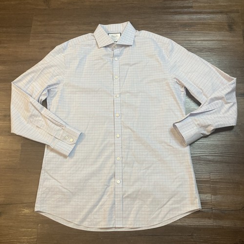 Camisa de Vestir CHARLES TYRWHITT 17/36 Calce Extra Ajustado Puño Francés Azul Rosa Rayas - Imagen 1 de 16