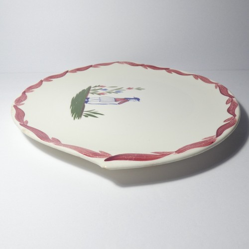 Plato de servir vintage PV Parry Vielle Francia Gardner floral coleccionista - Imagen 9 de 18