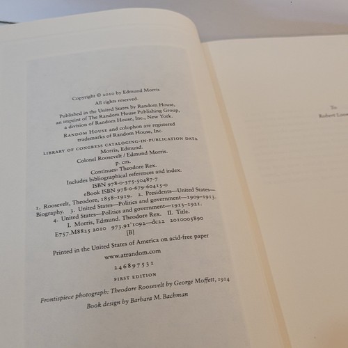 Colonel Roosevelt, Theodore von Edmund Morris ERSTE 1.AUFLAGE 2010 Hardcover HC - Bild 4 von 4
