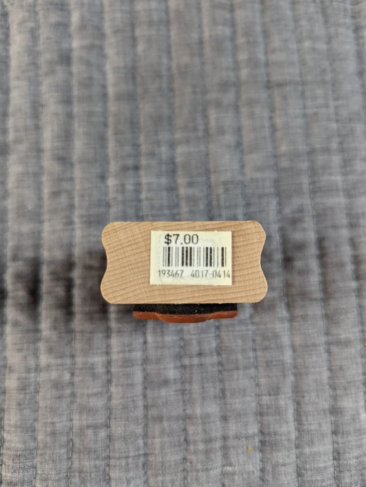 Vintage 1982 Stamp Francisco Rubber Stamp – Pail/Bucket Design – Wood PR755-F Foto 3 de 4