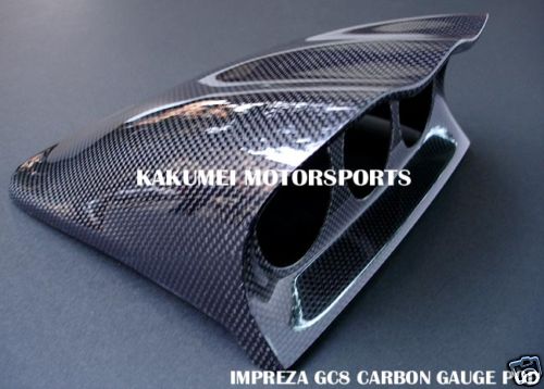 KAKUMEI CARBON GAUGE POD 52MM FOR 1996~2001 SUBARU IMPREZA GC8 - Picture 2 of 4