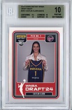 2024 Panini Instant Draft Night WNBA Rookie RC DN1 Caitlin Clark BGS 10 PRISTINE
