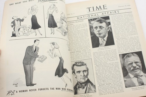 Time 1949 Feb Acheson Lejon Bundy Gilbeys Campbells Bell Tel Ads Magazine L1513H - Foto 6 di 8