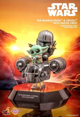 Hot Toys Star Wars CBX128 The Mandalorian & Grogu with Razor Crest Cosbi - Picture 3 of 4