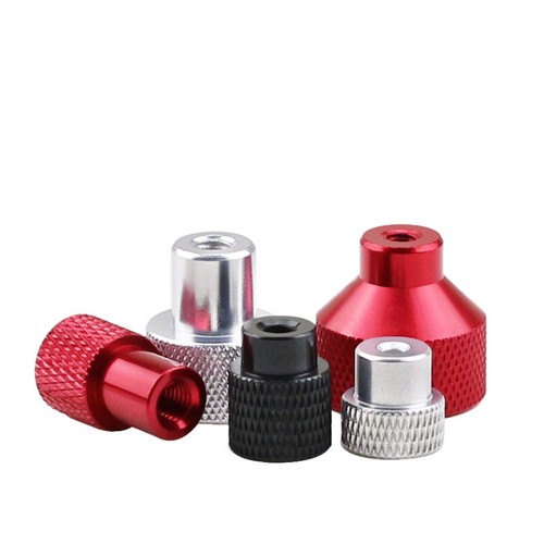 Aluminium Knurred Daumen Muttern M3~M10 Hand Griff Knopf Blindloch Muttern Farbe - Picture 7 of 35