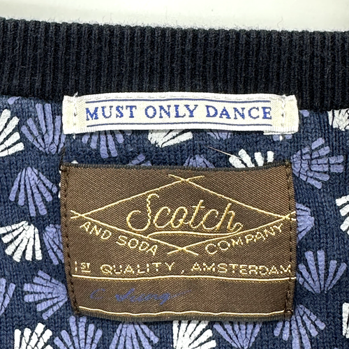 Scotch and Soda Mens Black Long Sleeve Sweater Size Medium Must Only Dance - Picture 6 of 14