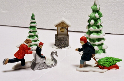 Department 56 Heritage Village Collection New England Winter Accessory Set