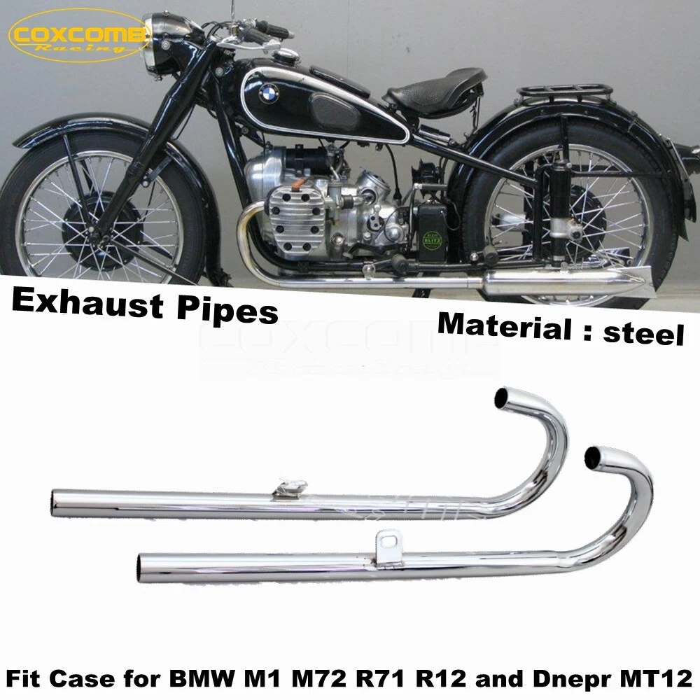 Chrome metal 32HP Header Pipe Exhaust Muffler Pipe For BMW M72