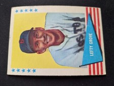 1961 Fleer Baseball Greats Card # 38 Lefty Grove - Boston Red Sox (VG/EX)