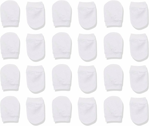 12 pares de guantes para bebé recién nacido, guantes antiarañazos sin arañazos guantes para bebé - Imagen 5 de 5