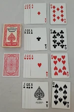 Standard Deck Playing Cards ~ Hoyle/Maverick Poker #1205/Plastic Coat ~ Complete