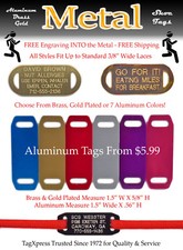 SHOE ID TAGS - Runners ID Tags Vital Medical  Contact Info Adult Kids Athletes