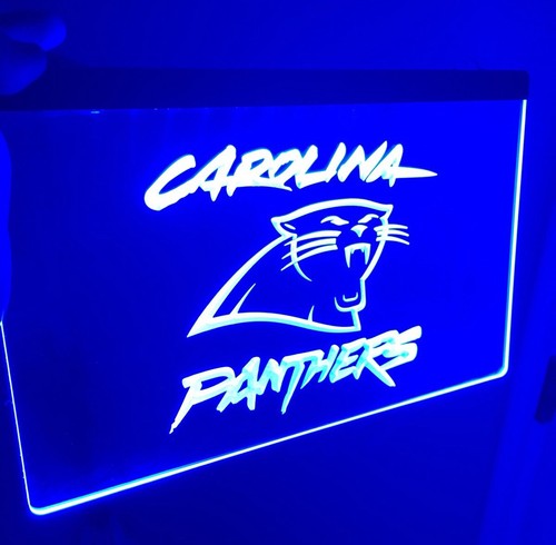 NFL CAROLINA PANTHERS LED Neon Sign for Game Room,Office,Bar,Man Cave, Decor - 第 1/9 張圖片