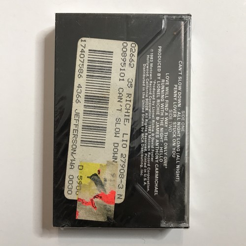 Lionel Richie Can’t Slow Down Cassette 1983 Motown Records New - Picture 2 of 3