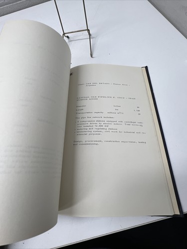 VINTAGE PORTFOLIO 1964 SNAM PROGETTI MILAN ITALY LIST OF PIPELINE PROJECTS - Picture 11 of 20