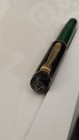 Rare Stylo Plume Pelikan W. Germany Fountain Pen Green & Black Goldplated Trim