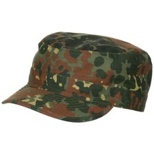 Army Style Ripstop Field Cap Military Combat Hat BW German Flecktarn Camo S-XXL