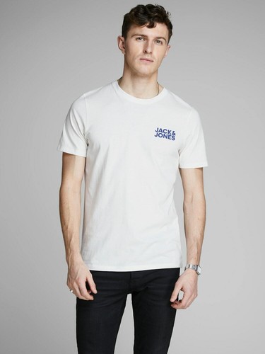 Jack and Jones Men's Logo Printed Short Sleeve Crew Neck Slim Fit T-Shirt S-XXL - Picture 54 of 82