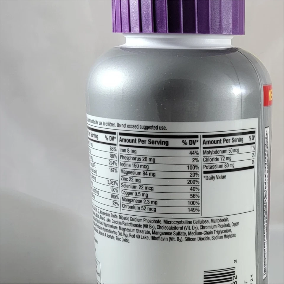 Vitamina completa multivitamínica multimineral Centrum Silver 275 tabletas mujeres mayores de 50+ Foto 3 de 3