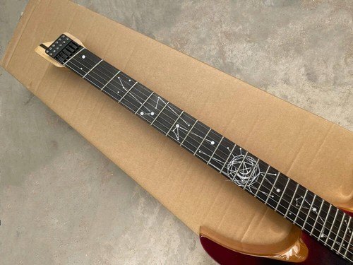 6 Strings Glossy Headless Faned Frets Electric Guitar with Ash Body,Rosewood - Picture 9 of 12