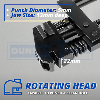 Hole Punch Tool Joggler Panel Flanging 5mm Sheet Metal Repair Heavy Duty - Picture 23 of 24