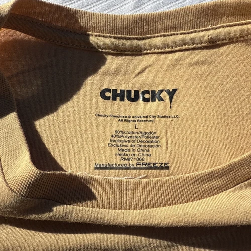 Chucky Hi I’m Chucky Friends Till The End 图形 T 恤成人 L 码 - 第 3 张/共 6 张